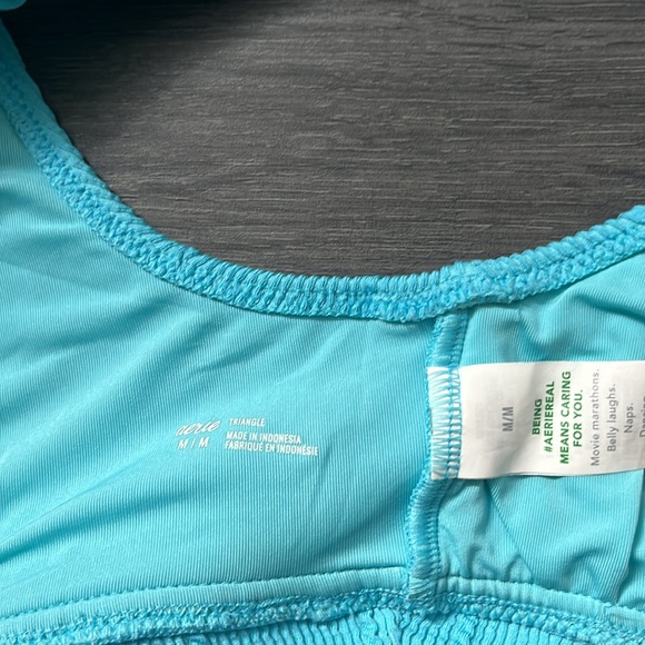 Blue aerie triangle bikini top size M - Picture 3 of 3